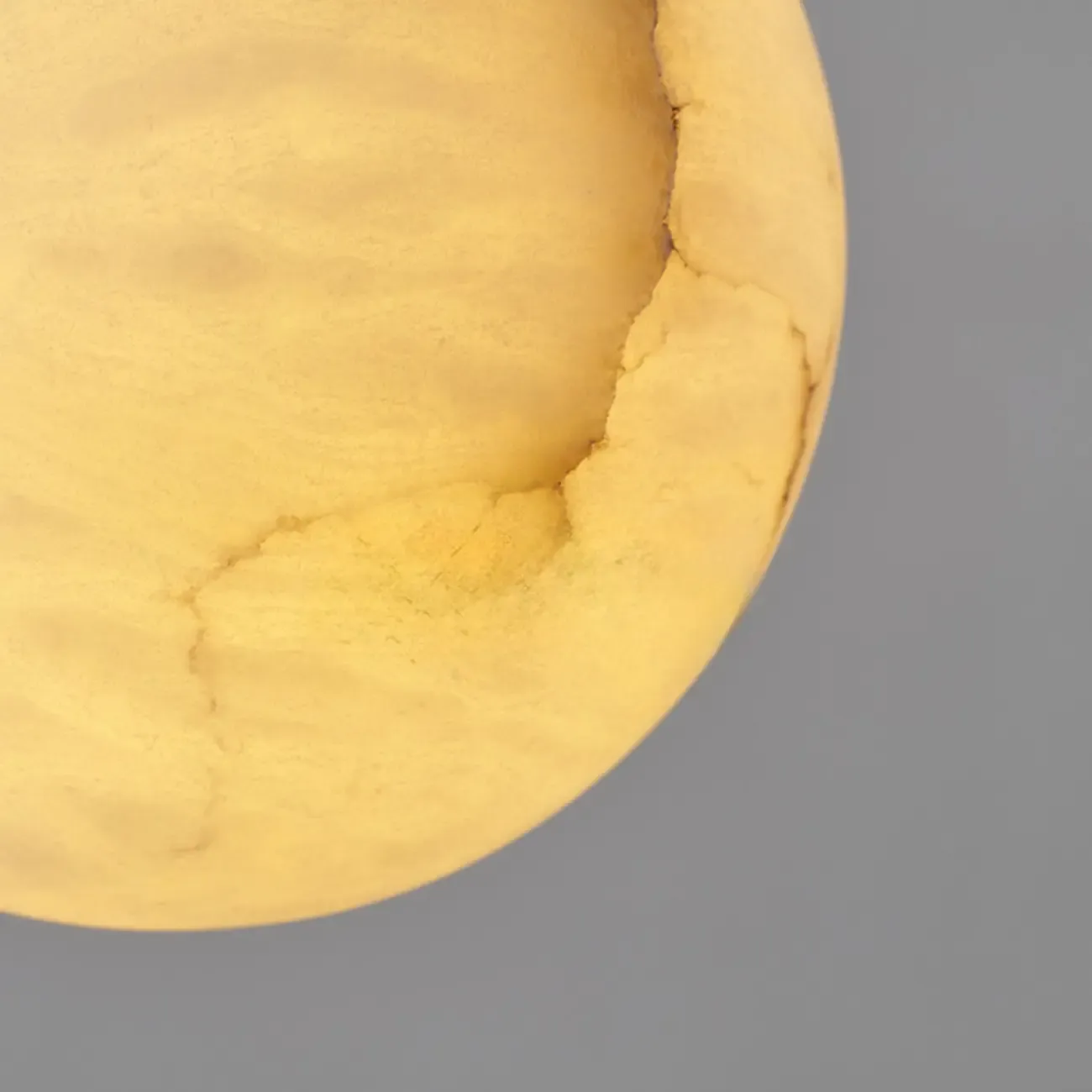 Modern White Sphere Stone Bi-pin Pendant Light Image - 7