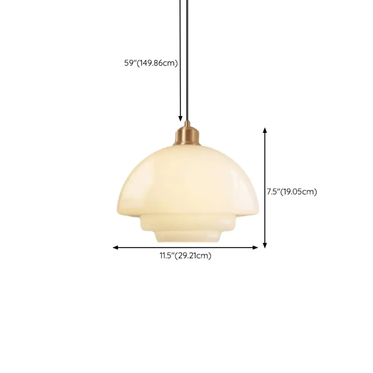 Modern White Glass Mini Pendant Light for Kitchen Dining Image - 12