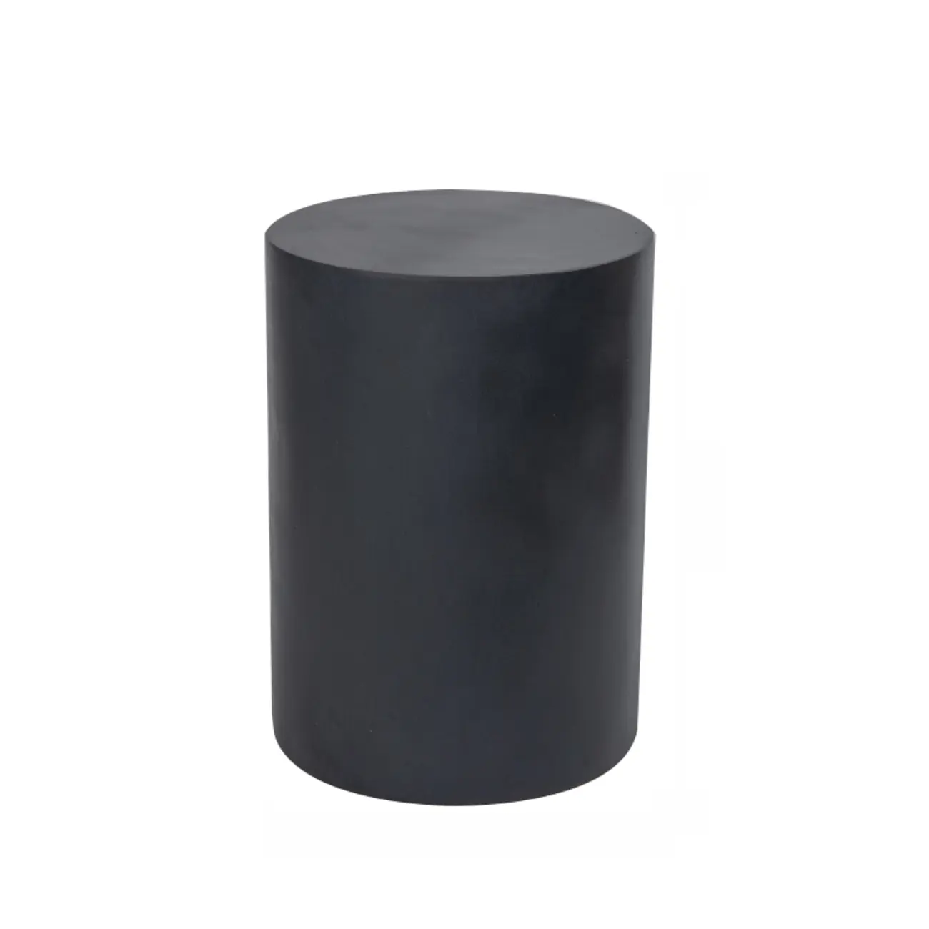 Elegant Concrete Round End Table with Gloss Surface for Home Image - 5 | homeyfad