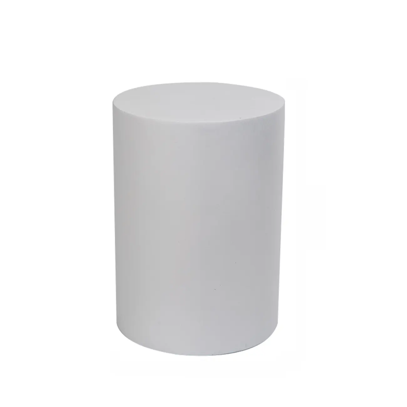 Elegant Concrete Round End Table with Gloss Surface for Home Image - 6 | homeyfad