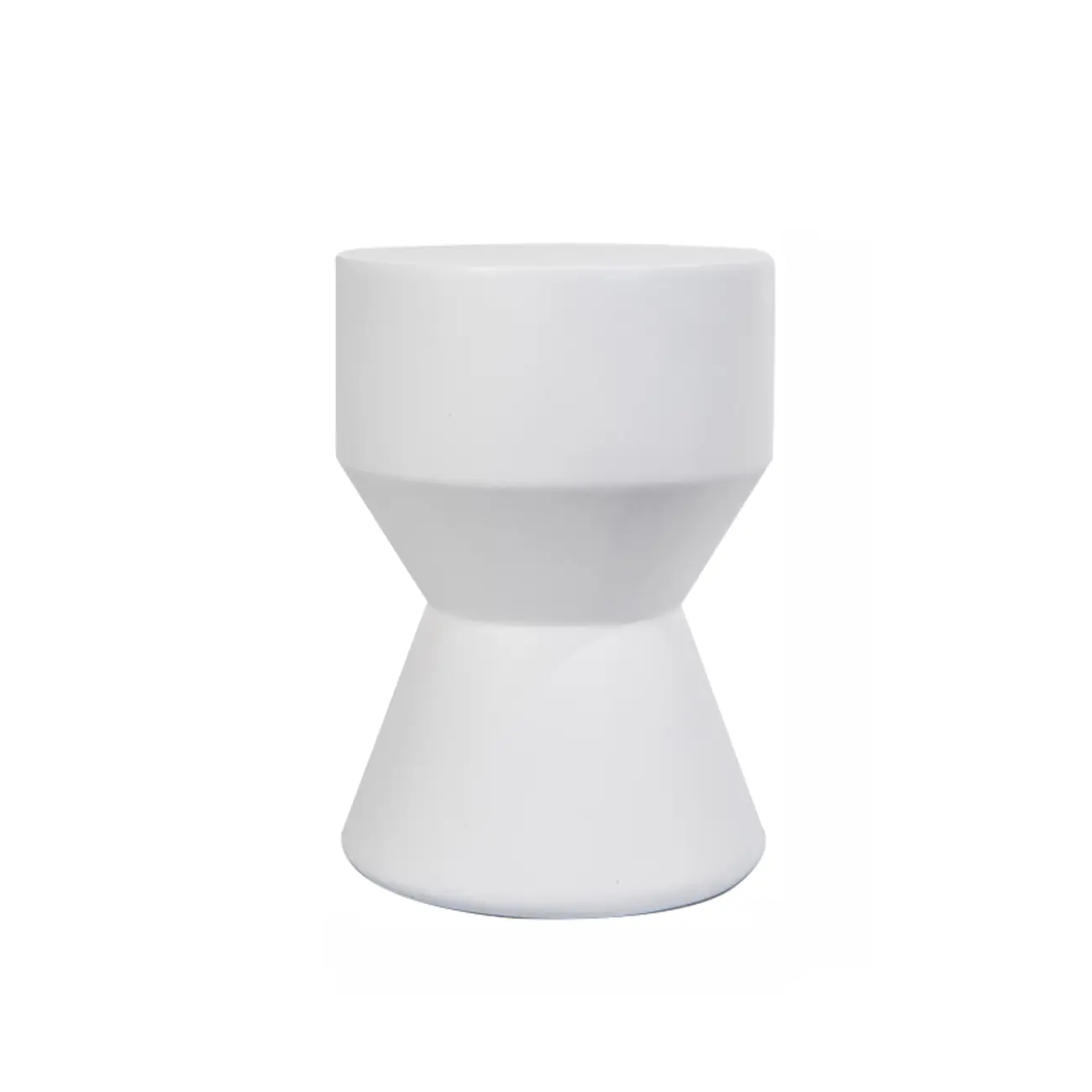 Elegant Concrete Round End Table with Gloss Surface for Home Image - 16 | homeyfad