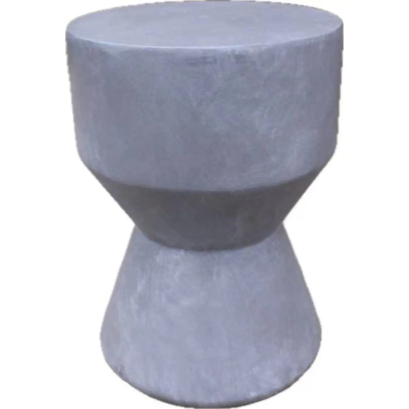 Elegant Concrete Round End Table with Gloss Surface for Home Image - 19 | homeyfad