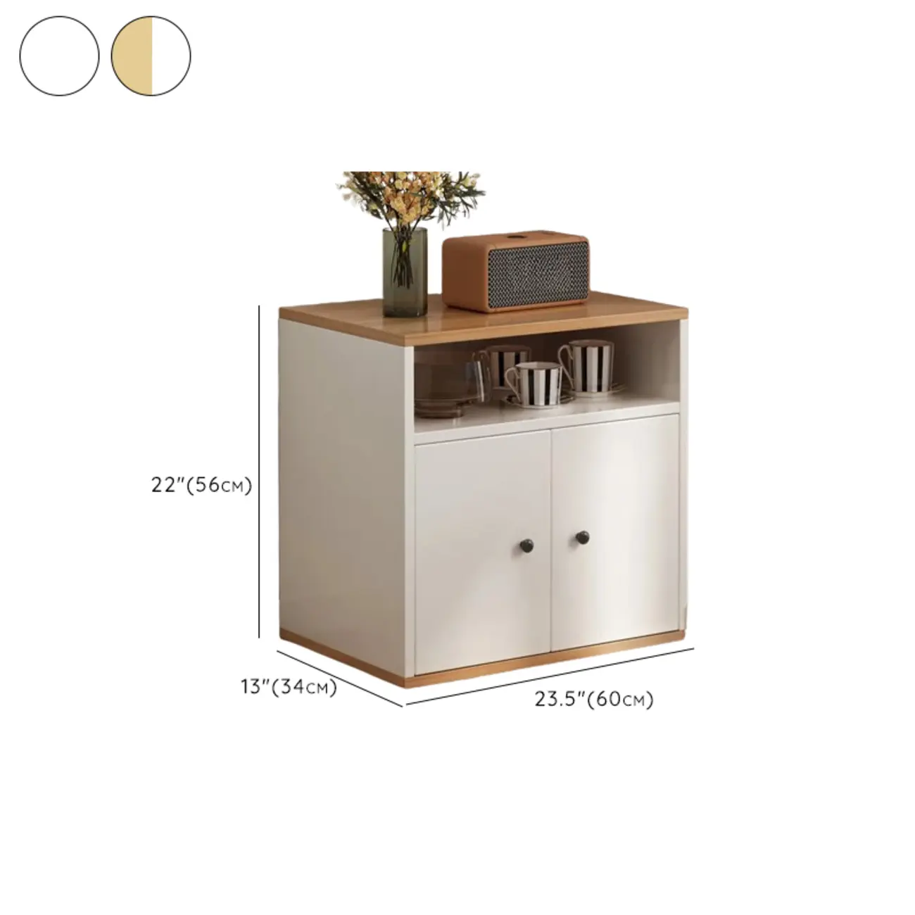 Modern White Wooden Utility Storage Cabinet for Living Room Image - 24 | homeyfad