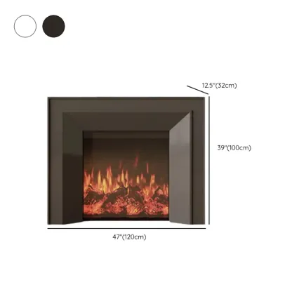 Stylish Tall Wooden TV Stand with Fireplace for Living Room #size