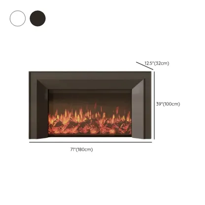 Stylish Tall Wooden TV Stand with Fireplace for Living Room Image - 15