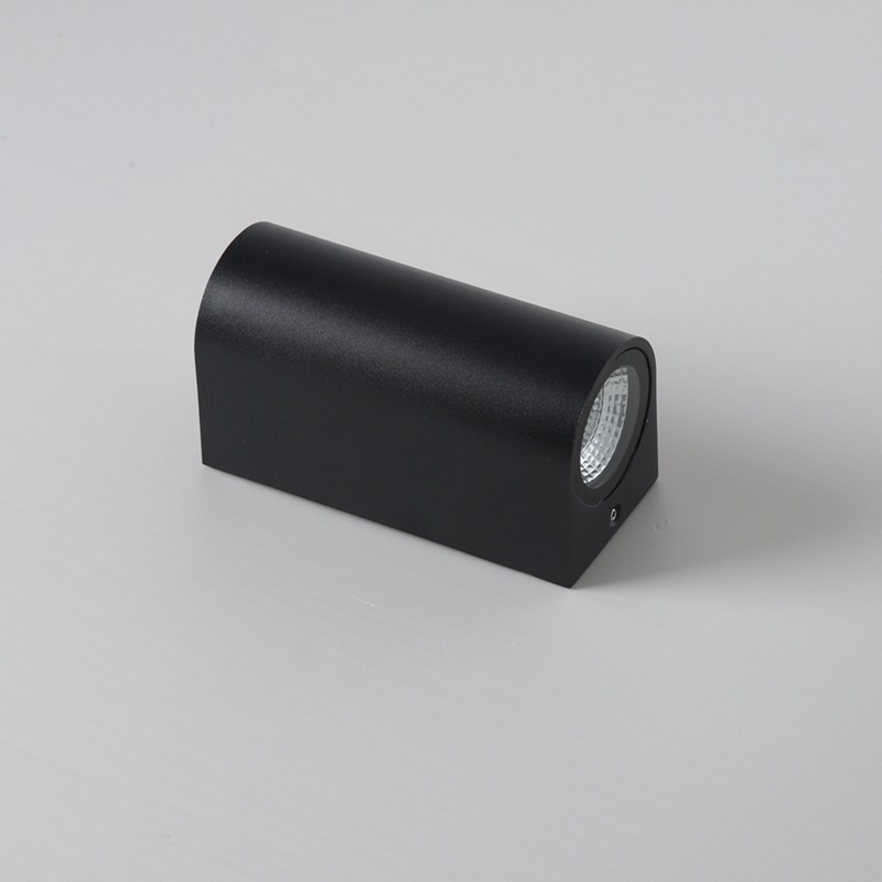 Minimalist Black Metal Glass LED Outdoor Wall Sconce | homeyfad