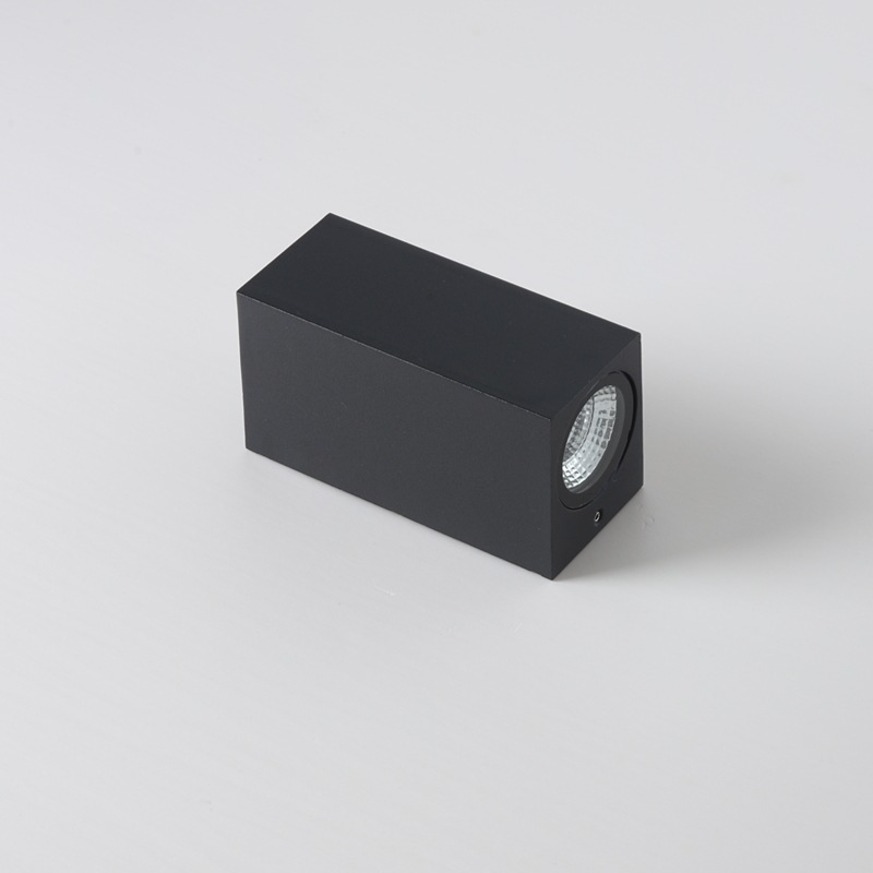 Minimalist Black Metal Glass LED Outdoor Wall Sconce