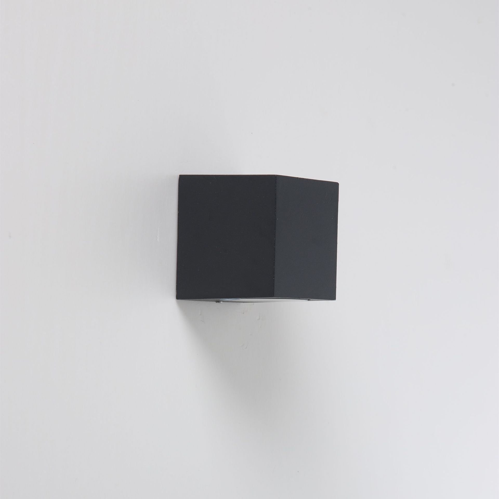 Minimalist Black Metal Glass LED Outdoor Wall Sconce | homeyfad