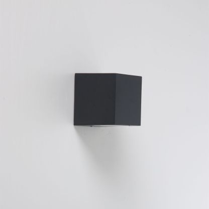 Minimalist Black Metal Glass LED Outdoor Wall Sconce