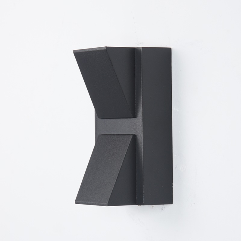 Minimalist Black Metal Glass LED Outdoor Wall Sconce | homeyfad