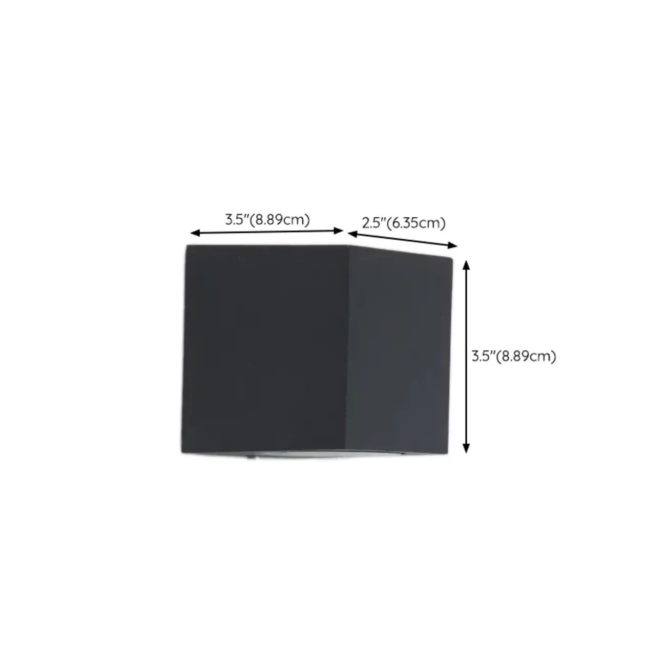 Minimalist Black Metal Glass LED Wall Sconce Image - 8