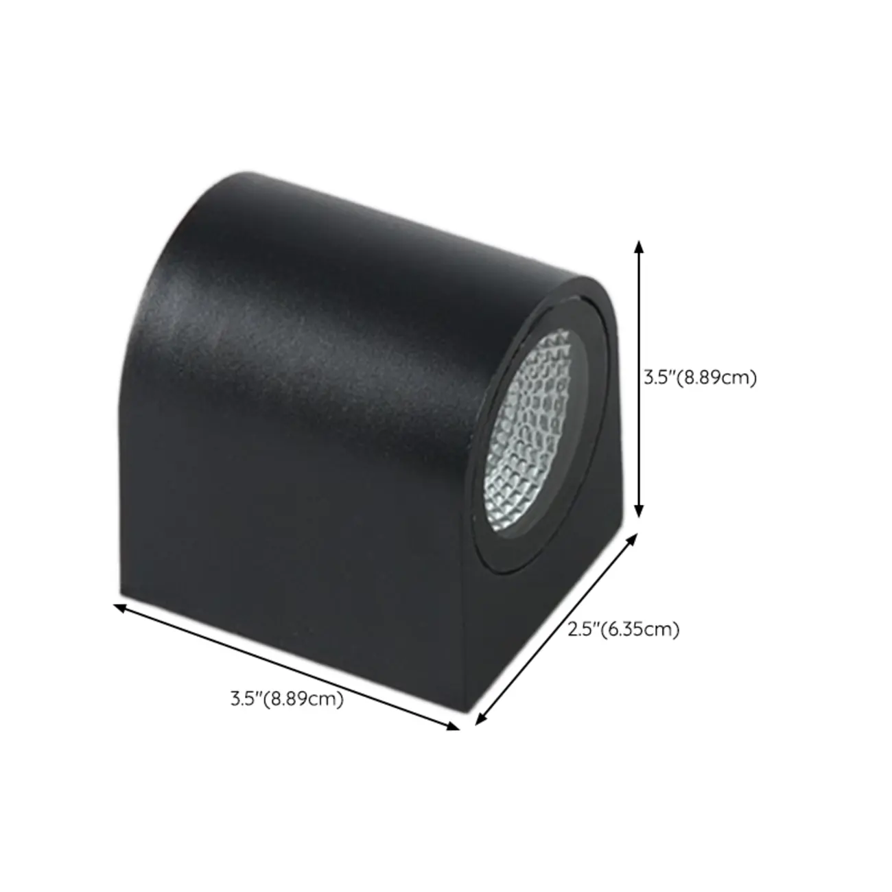 Minimalist Black Metal Glass LED Wall Sconce Image - 9 | homeyfad