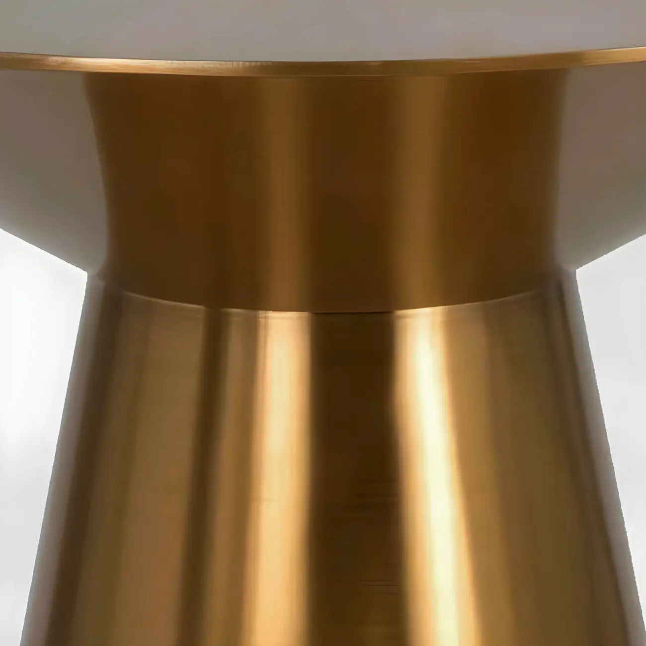 Traditional Golden Round Metal End Table for Living Room Decor Image - 13 | homeyfad