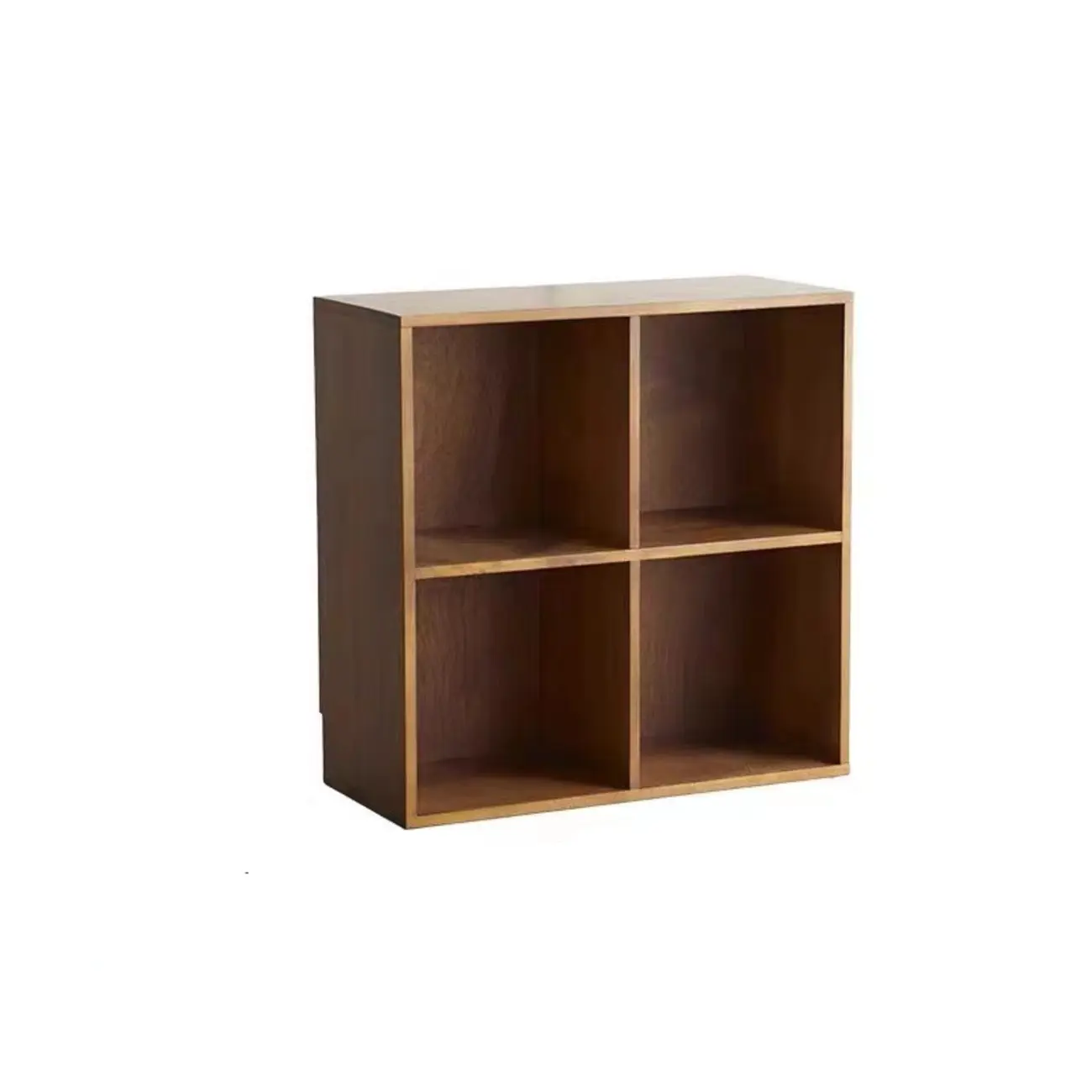 Black Short Cube Wood Bookshelf with Drawers Cabinet Image - 16 | homeyfad