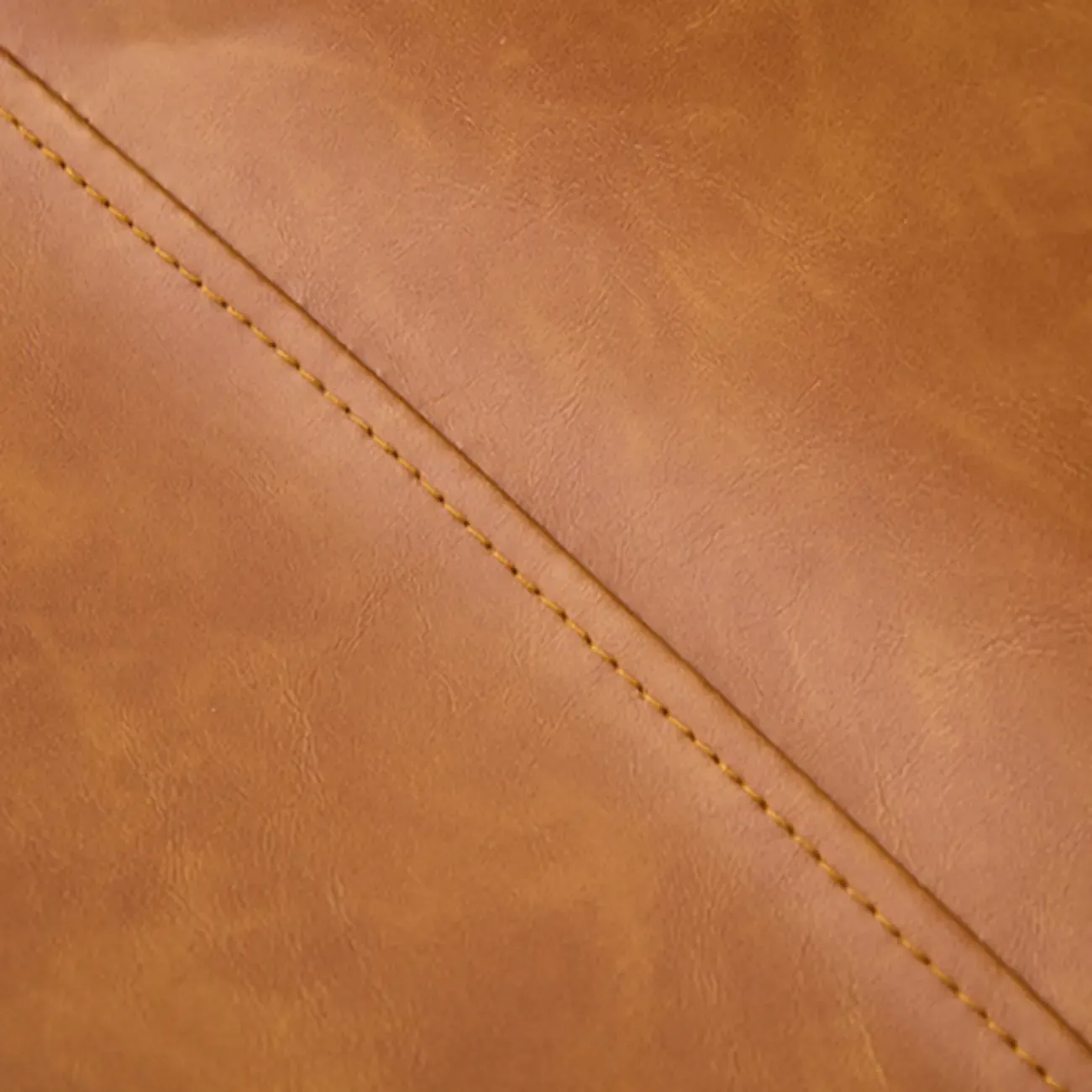 Modern Metal Frame Leather Saddle Bar Stool with Wingback Image - 6