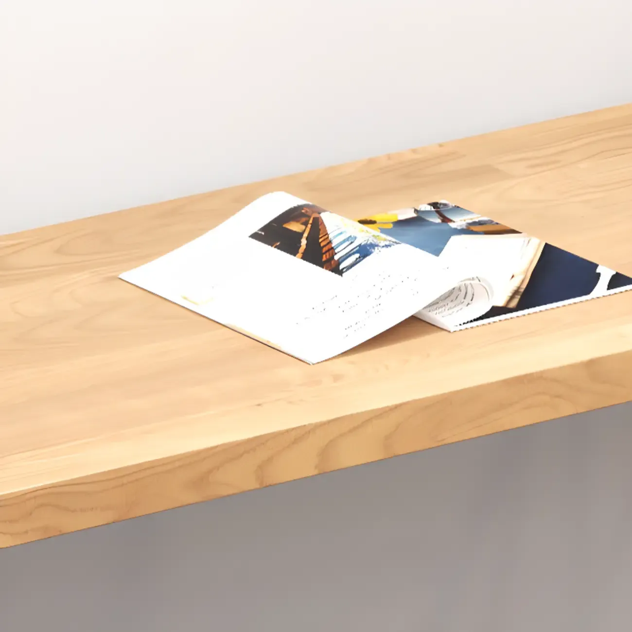 Glam Natural Finish Wooden Fixed Top Bar Tables Image - 9