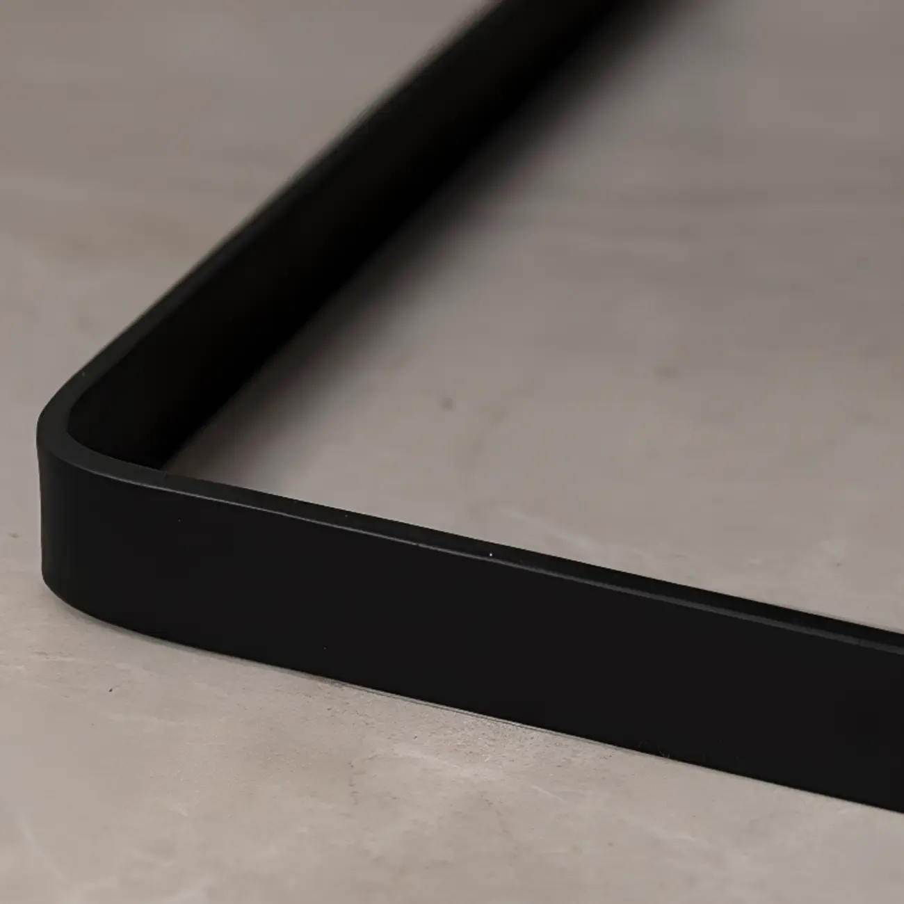 Modern Black Wood Compact Drawer Nightstand Image - 7