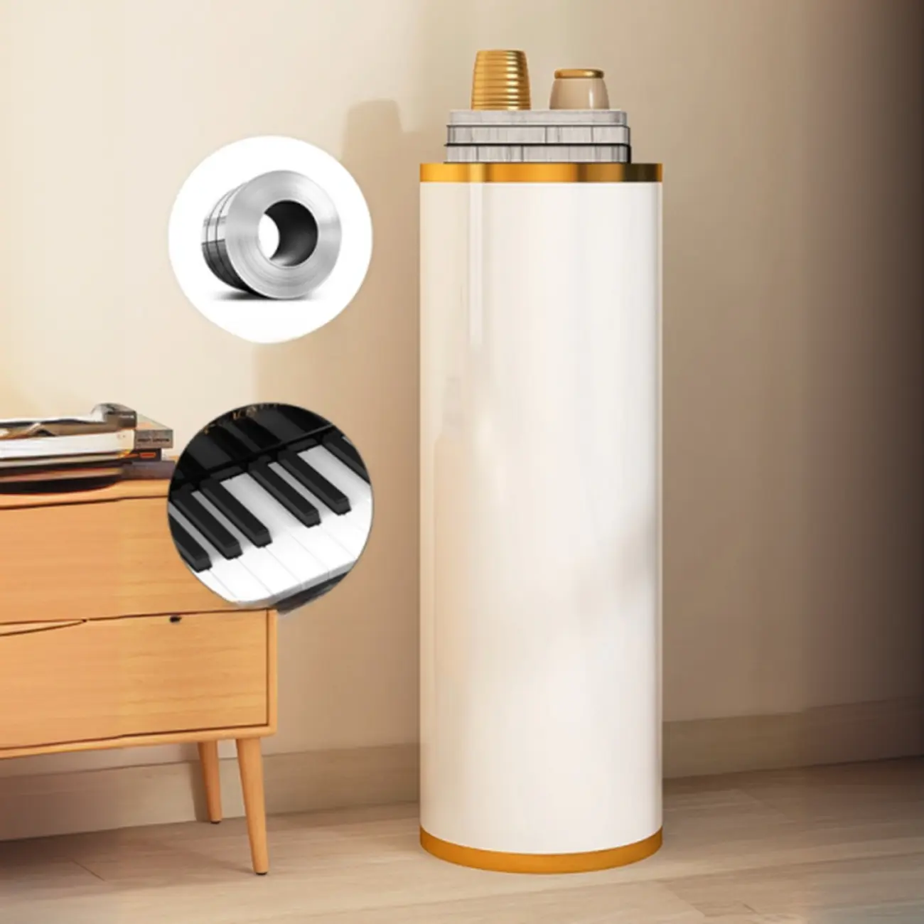 Rotatable Cylindrical Metal Shoe Storage Cabinet  Image - 6 | homeyfad
