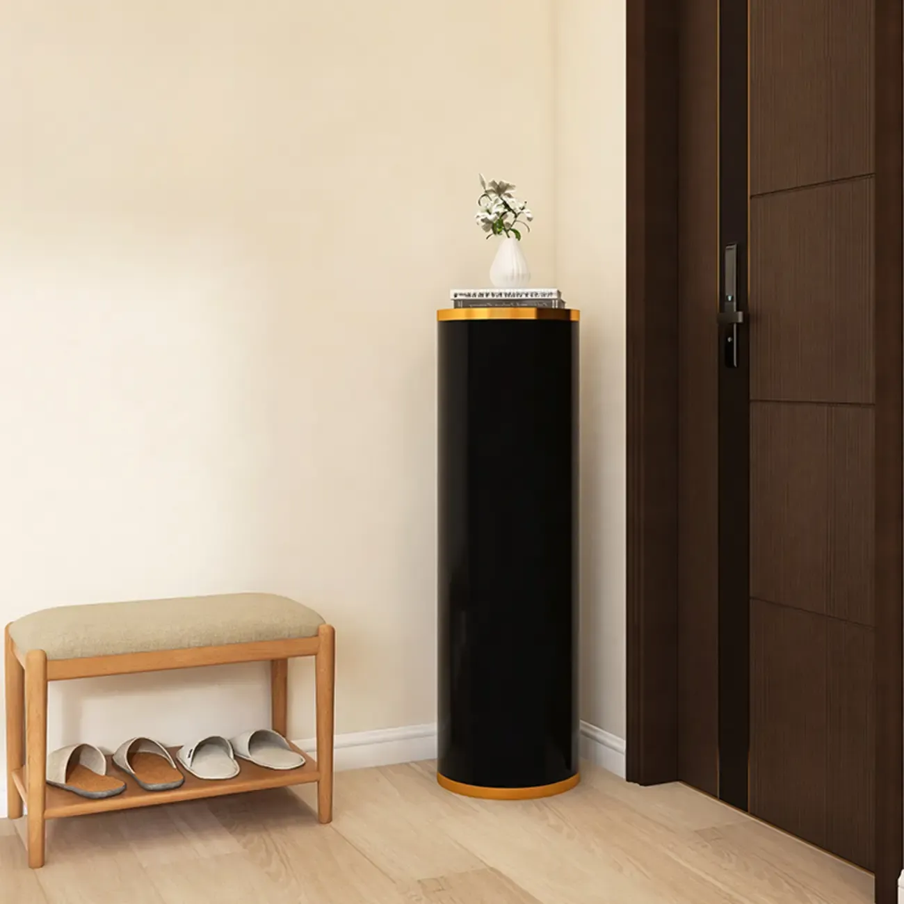 Rotatable Cylindrical Metal Shoe Storage Cabinet  Image - 7