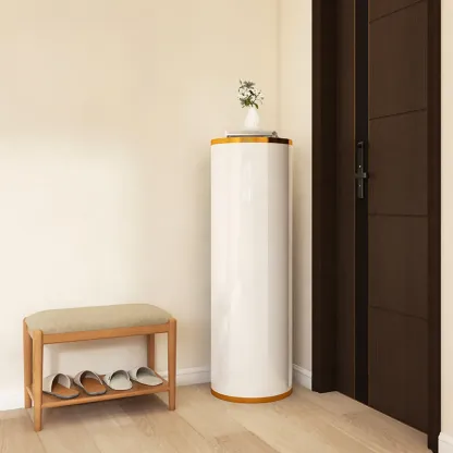 Rotatable Cylindrical Metal Shoe Storage Cabinet  Image - 13