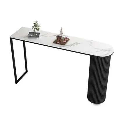 Modern Irregular Stone Metal Bar Tables Image - 5