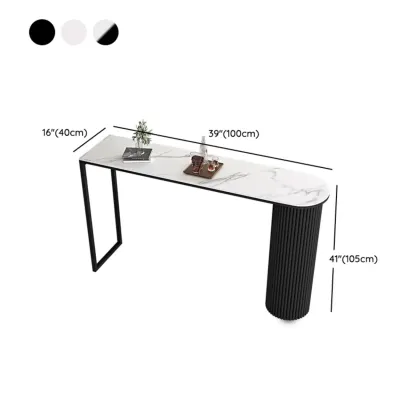 Modern Irregular Stone Metal Bar Tables #size