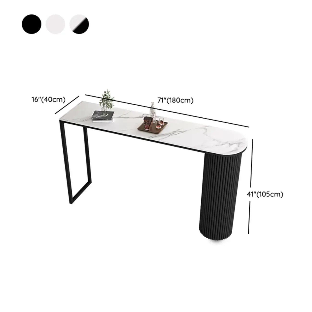 Modern Irregular Stone Metal Bar Tables Image - 13