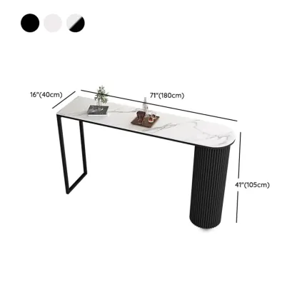 Modern Irregular Stone Metal Bar Tables Image - 13