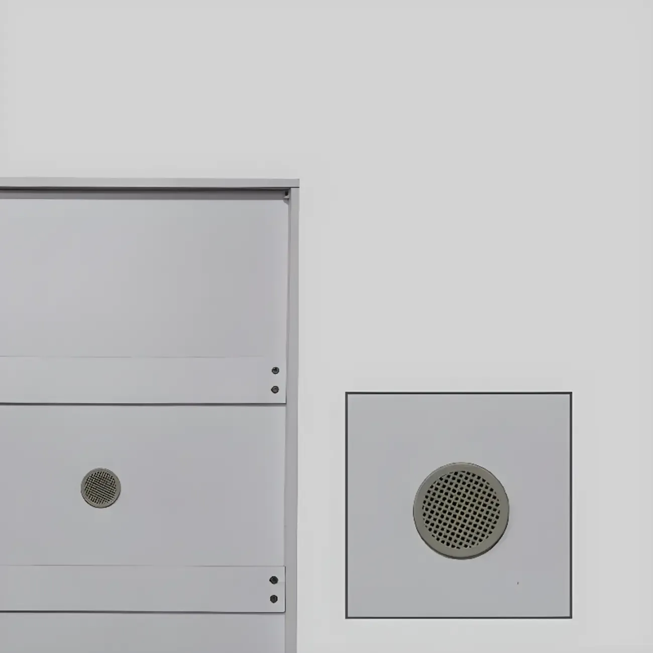 Hallway White Tall Wood Drop-Front Shoe Storage Image - 8