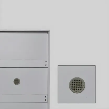 Hallway White Tall Wood Drop-Front Shoe Storage Image - 8