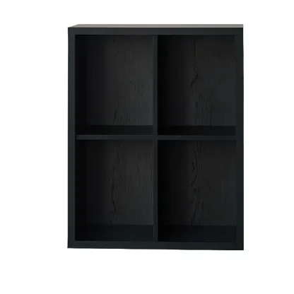 Black Horizontal Bookcases Cube Organizer Closed Back Image - 10