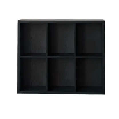 Black Horizontal Bookcases Cube Organizer Closed Back Image - 11