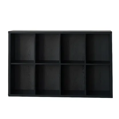 Black Horizontal Bookcases Cube Organizer Closed Back Image - 12