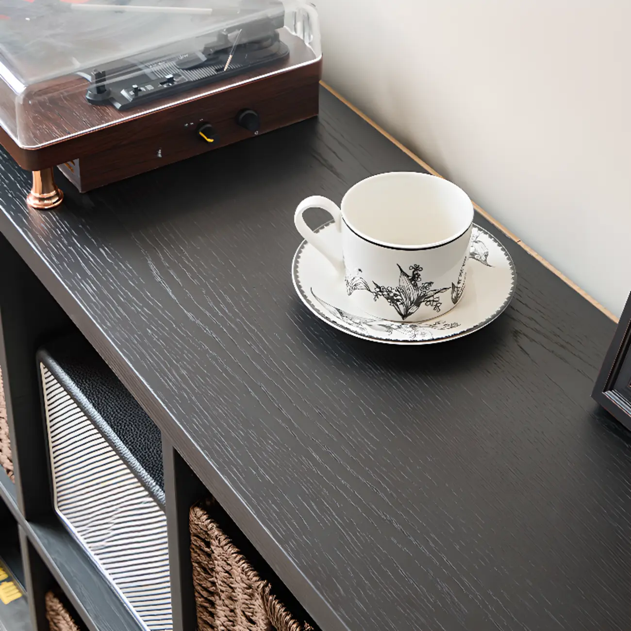 Black Horizontal Bookcases Cube Organizer Closed Back Image - 5 | homeyfad