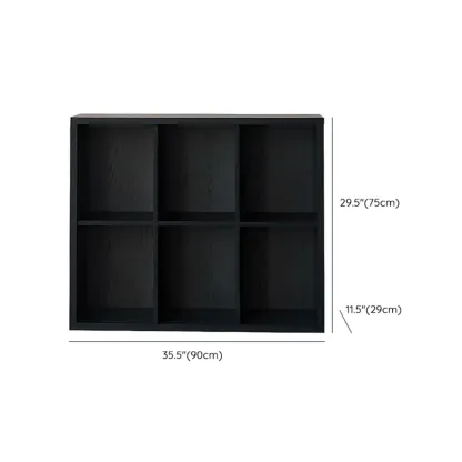 Black Horizontal Bookcases Cube Organizer Closed Back Image - 8