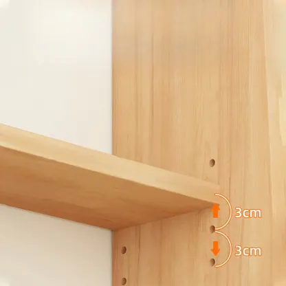 Walnut 7-Tier Light Wood Ladder Shelf Open Bookcase Image - 4