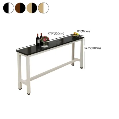 Modern Brown Wooden Fixed Top Bar Tables #size