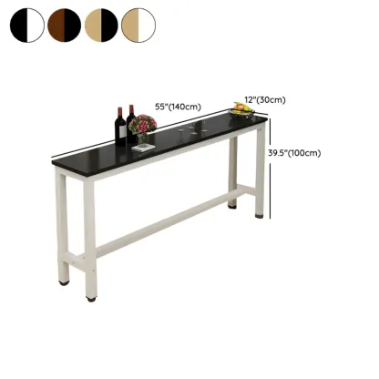 Modern Brown Wooden Fixed Top Bar Tables Image - 10