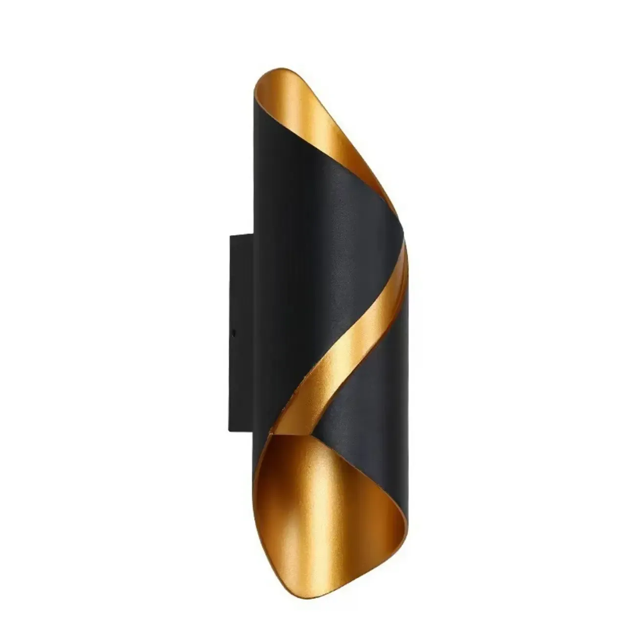 Modern 2-Light Abstract Metal Wall Sconce Image - 5