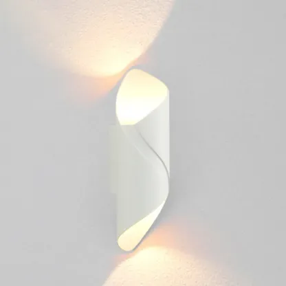 Modern 2-Light Abstract Metal Wall Sconce Image - 7