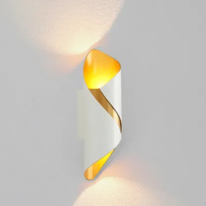 Modern 2-Light Abstract Metal Wall Sconce Image - 8