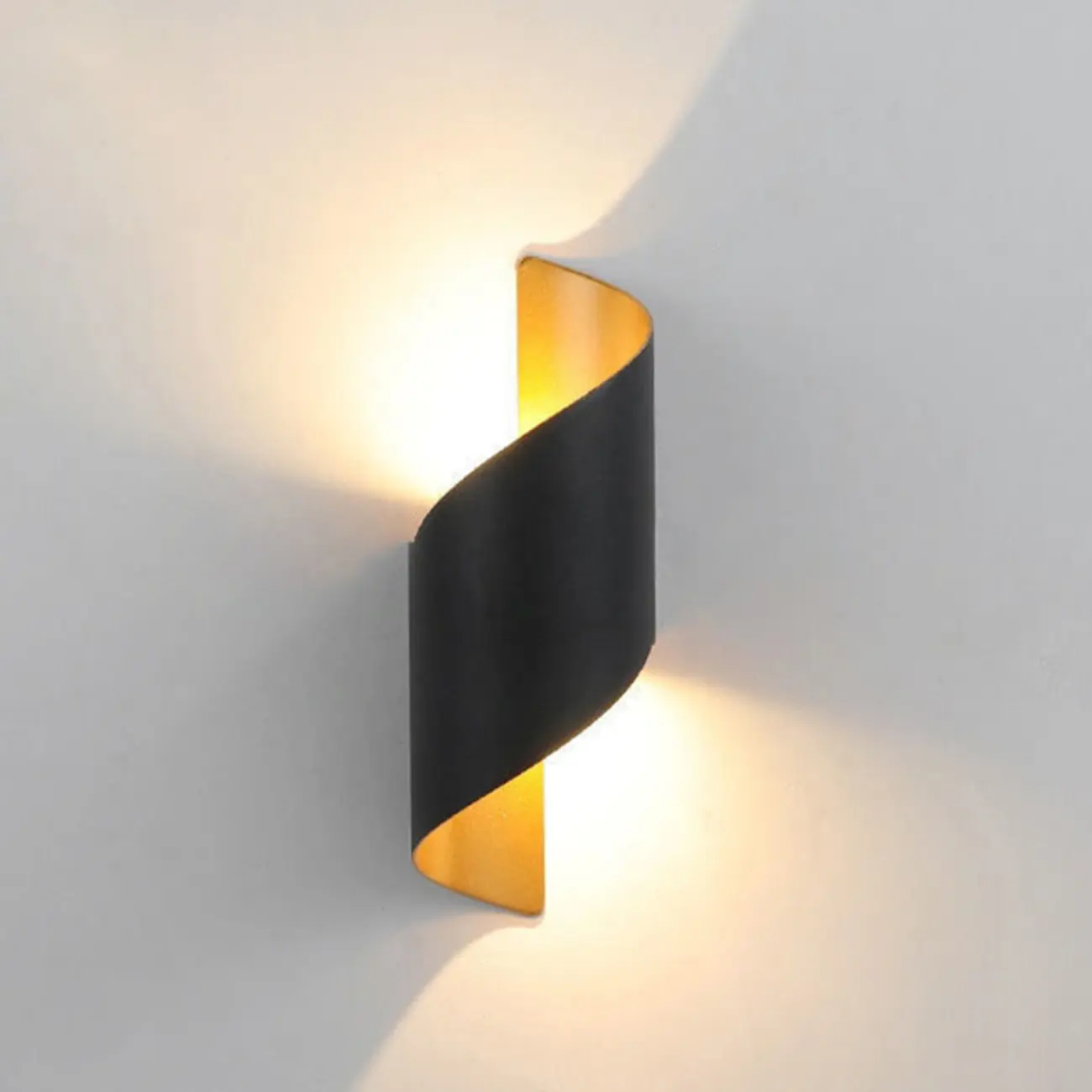 Modern 2-Light Abstract Metal Wall Sconce Image - 9 | homeyfad