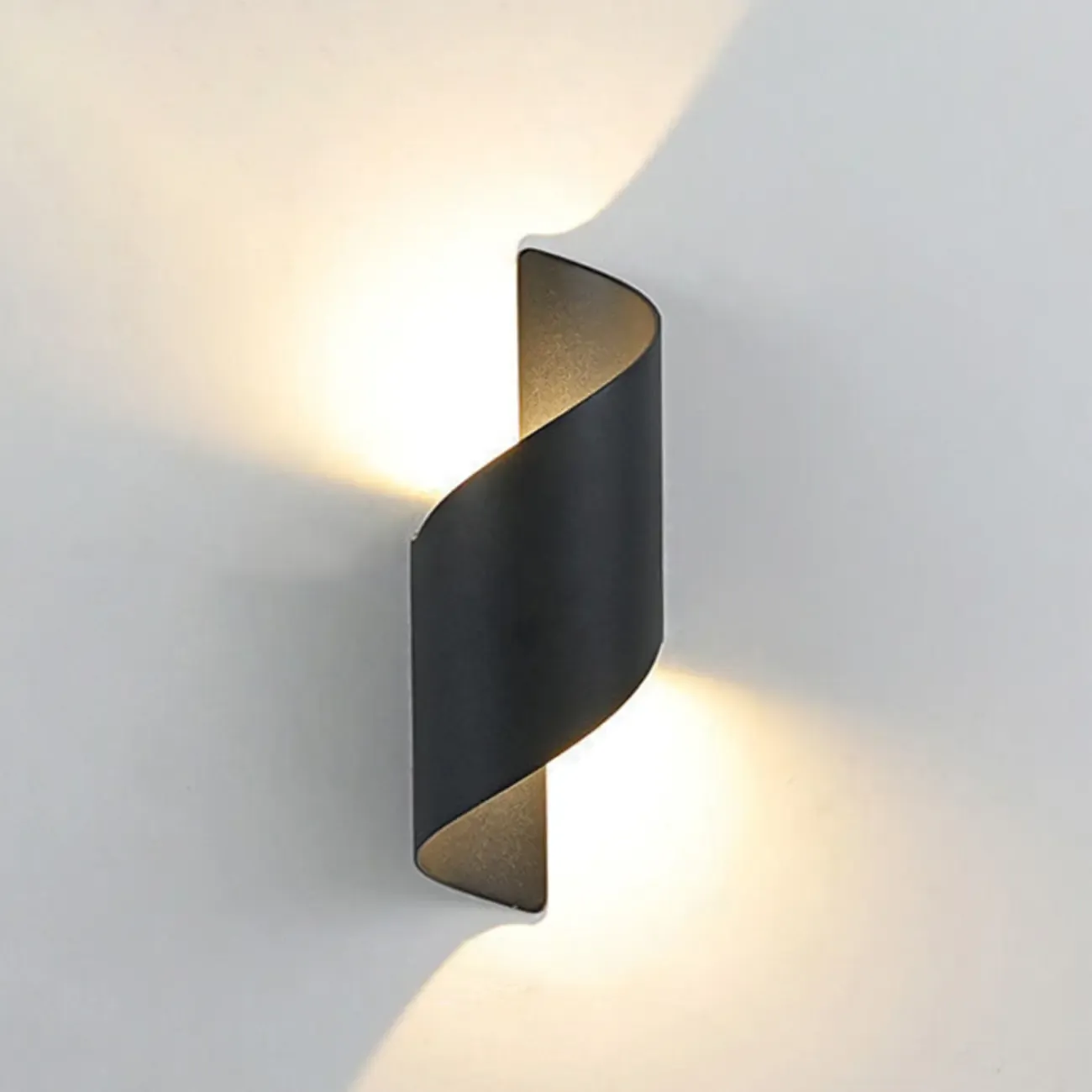 Modern 2-Light Abstract Metal Wall Sconce Image - 10
