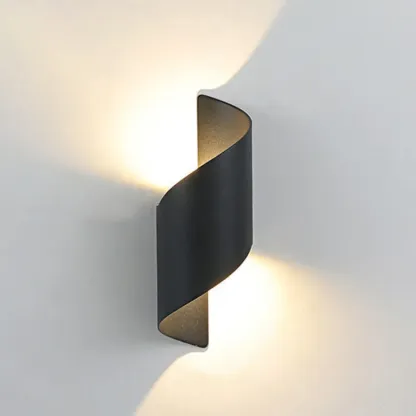 Modern 2-Light Abstract Metal Wall Sconce Image - 10