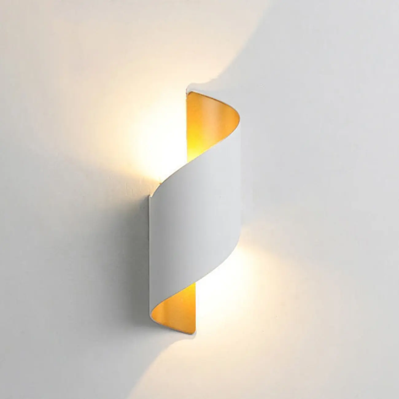 Modern 2-Light Abstract Metal Wall Sconce Image - 12 | homeyfad