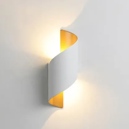 Modern 2-Light Abstract Metal Wall Sconce Image - 12