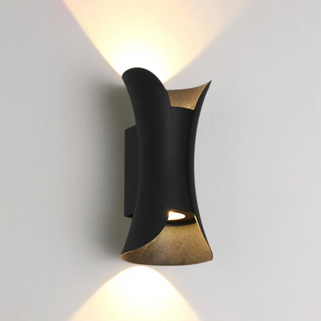 Modern 2-Light Abstract Metal Wall Sconce Image - 14 | homeyfad