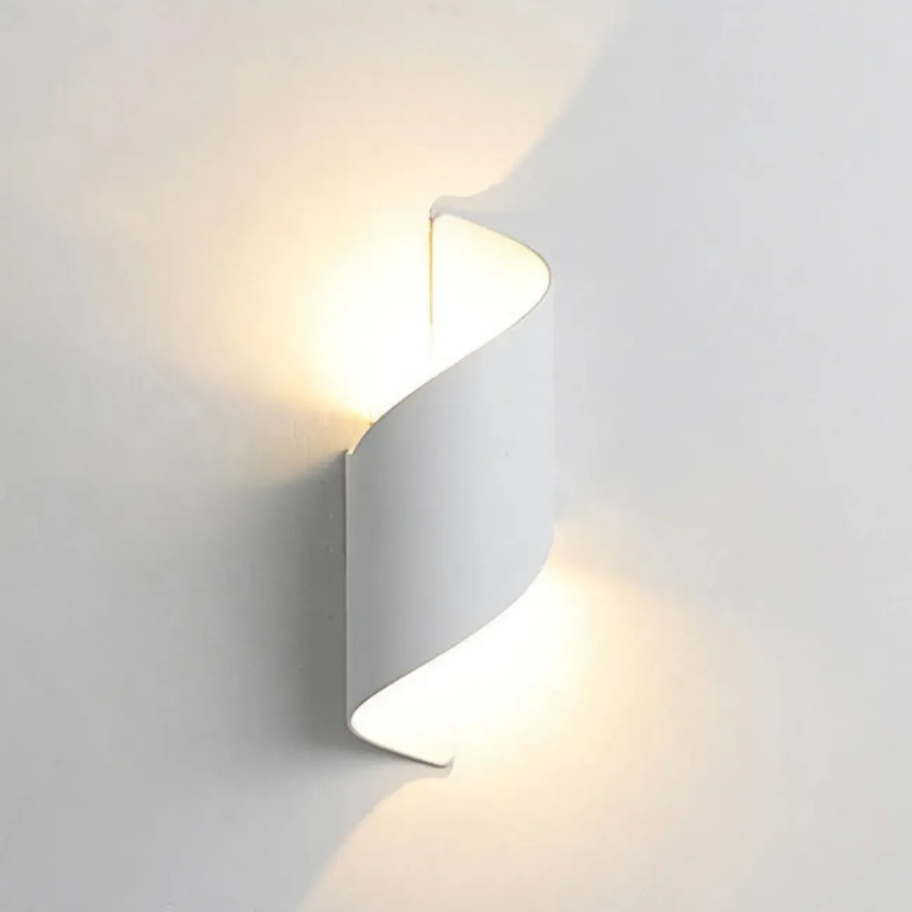 Modern 2-Light Abstract Metal Wall Sconce Image - 15