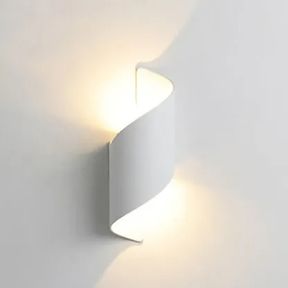 Modern 2-Light Abstract Metal Wall Sconce Image - 15