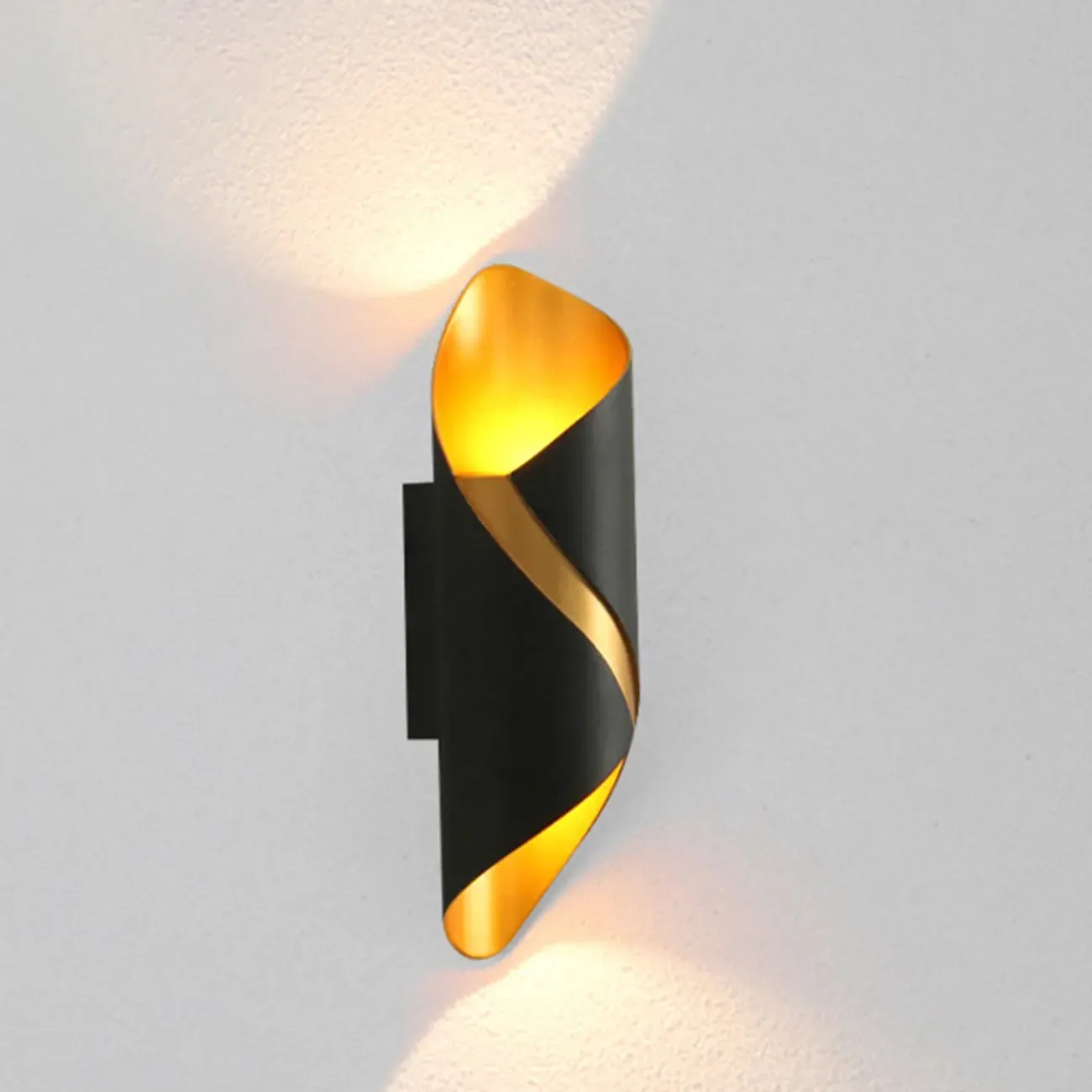 Modern 2-Light Abstract Metal Wall Sconce Image - 16